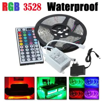 5M RGB 3528 LED RGB Strip Light 300 LED SMD Flexible Light Strip Lamp+44 key IR Remote Controller Waterproof Led Strip
5M RGB 3528 LED RGB Strip Light 300 LED SMD Flexible Light Strip Lamp+44 key IR Remote Controller Waterproof Led Strip
