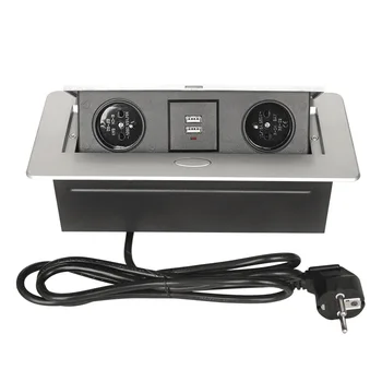Desktop socket Pop-up Power table socket bounce table socket office table cable box French table socket Zinc alloy panel
Desktop socket Pop-up Power table socket bounce table socket office table cable box French table socket Zinc alloy panel