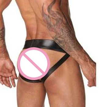 Sexy Men Imitation Leather Backless G-Strings Thongs Breathable Bikini T Back Cuecas Gay Man Jockstrap String Homme Underwear
Sexy Men Imitation Leather Backless G-Strings Thongs Breathable Bikini T Back Cuecas Gay Man Jockstrap String Homme Underwear