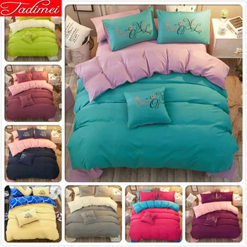 3/4 pcs Bedding Set Adult Kids Child Plain Solid Pure Color Bed Linen Single Twin Full Double Queen King Size Quilt Duvet Cover
3/4 pcs Bedding Set Adult Kids Child Plain Solid Pure Color Bed Linen Single Twin Full Double Queen King Size Quilt Duvet Cover