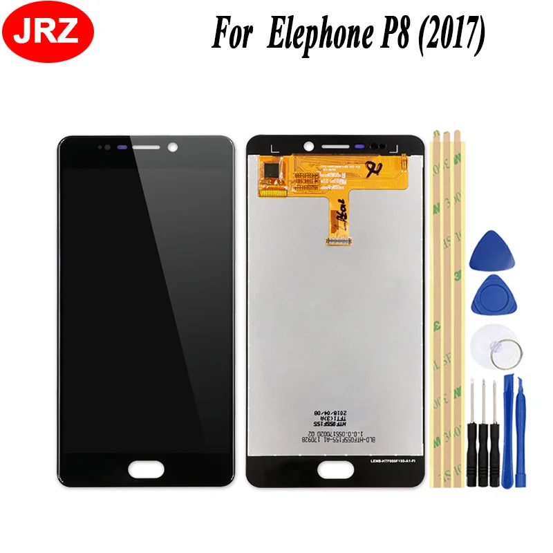 JRZ 5.5 inch For Elephone P8 2017 LCD Display + Touch screen Digitizer Assembly Replacement+Tools+3M Tape
JRZ 5.5 inch For Elephone P8 2017 LCD Display + Touch screen Digitizer Assembly Replacement+Tools+3M Tape