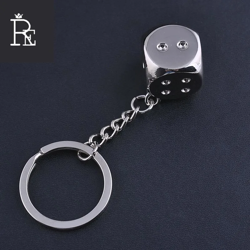 RE 100pcs/Lot Free Shipping Fashion Dice Alloy Keychain Car Accessories Bag Charm Pendant Keyring
RE 100pcs/Lot Free Shipping Fashion Dice Alloy Keychain Car Accessories Bag Charm Pendant Keyring