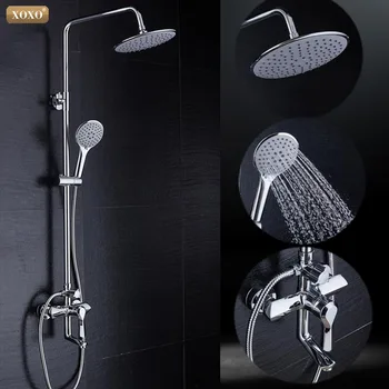 XOXO bathtub shower Bathroom bath rainfall Shower restroom faucet shower set in slide bar big shower head handshow X80020
XOXO bathtub shower Bathroom bath rainfall Shower restroom faucet shower set in slide bar big shower head handshow X80020