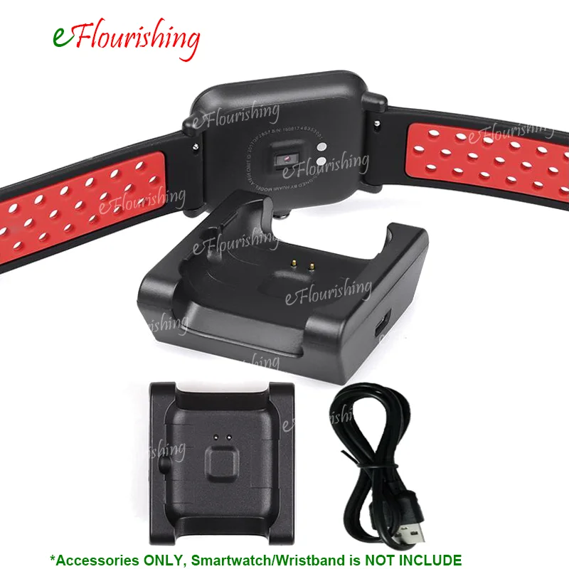 USB Charging Cable+Dock Charger Adapter Stand for Xiaomi Huami Amazfit BIP BIT PACE Lite Youth Smart Watch A1608-@
USB Charging Cable+Dock Charger Adapter Stand for Xiaomi Huami Amazfit BIP BIT PACE Lite Youth Smart Watch A1608-@
