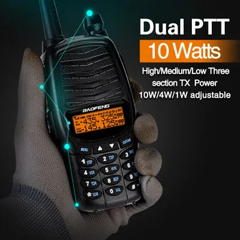 Baofeng UV-X9 Plus Walkie Talkie 10W High Power Dual PTT Dual Band VHF/UHF10km long range upgraded of uv-82 Ham Radio
Baofeng UV-X9 Plus Walkie Talkie 10W High Power Dual PTT Dual Band VHF/UHF10km long range upgraded of uv-82 Ham Radio