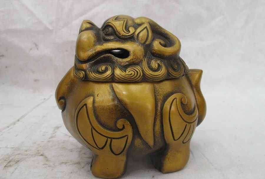 Chinese Bronze Copper Foo Fu Dog Lion Beast Retro Royal Incense Burner Censer a 0518
Chinese Bronze Copper Foo Fu Dog Lion Beast Retro Royal Incense Burner Censer a 0518