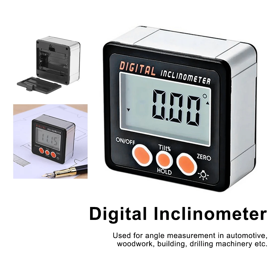 Digital Bevel Box Digital Inclinometer 0-360 Electronic Protractor Angle ruler Angle Gauge Meter LCD
Digital Bevel Box Digital Inclinometer 0-360 Electronic Protractor Angle ruler Angle Gauge Meter LCD
