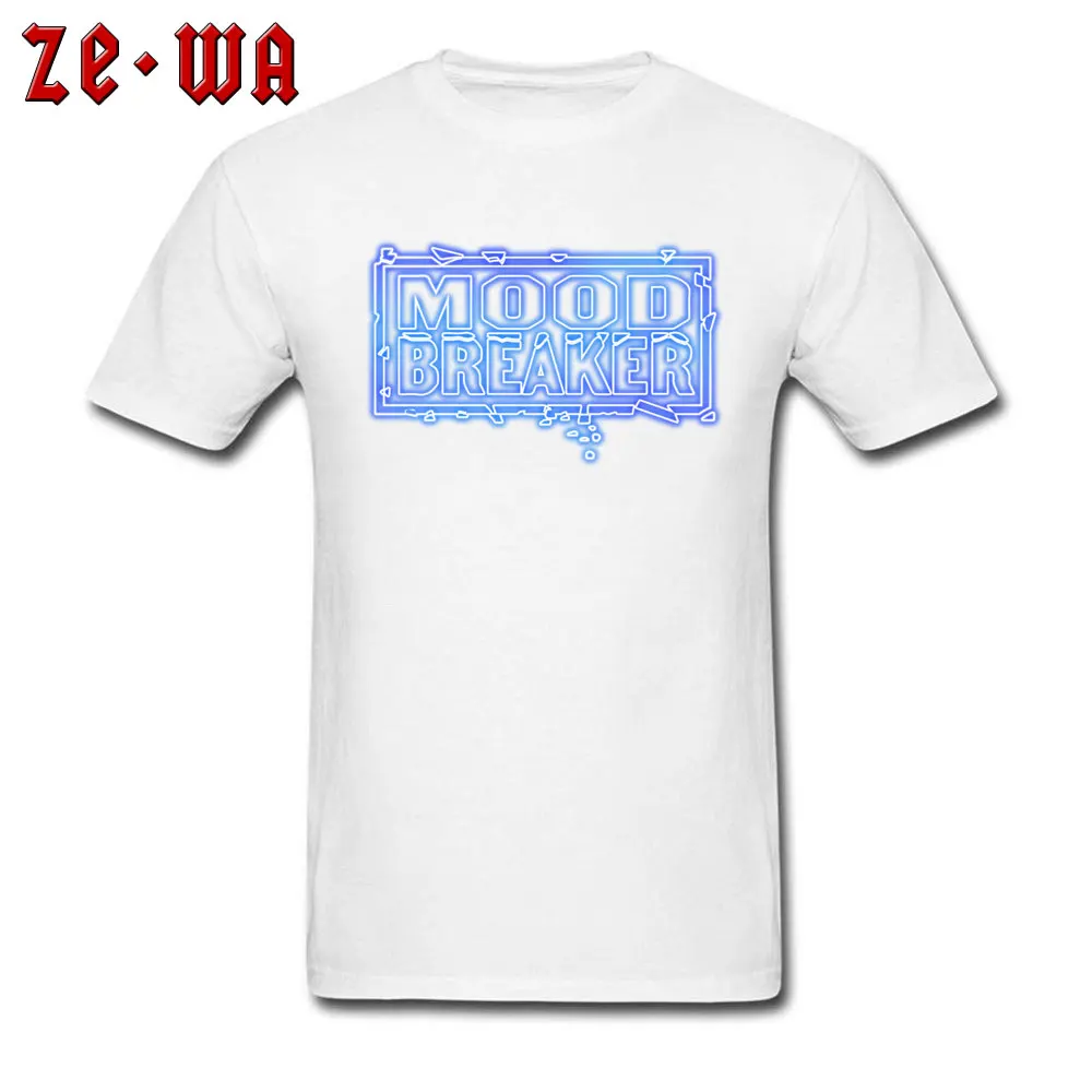 Hot Sale Mood Breaker Design Short Sleeve T Shirts Thanksgiving Day Crew Neck All Cotton Tops T Shirt for Men Tshirts Design Mood Breaker white