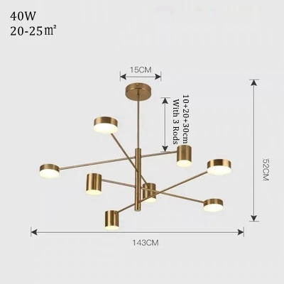 LukLoy Modern Chandelier Suspension Lighting Fixture Living Room Ceiling Hang Lamps Hanglamp Kitchen Branch Pendant Lamps Lights (21)