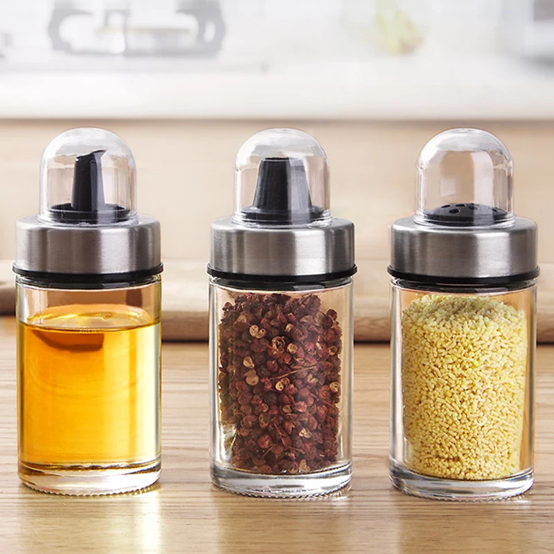 1/3pcs Glass spice bottle transparent edible oil salt sugar pepper storage tank household kitchen gadget accessories LX228946 mx
1/3pcs Glass spice bottle transparent edible oil salt sugar pepper storage tank household kitchen gadget accessories LX228946 mx