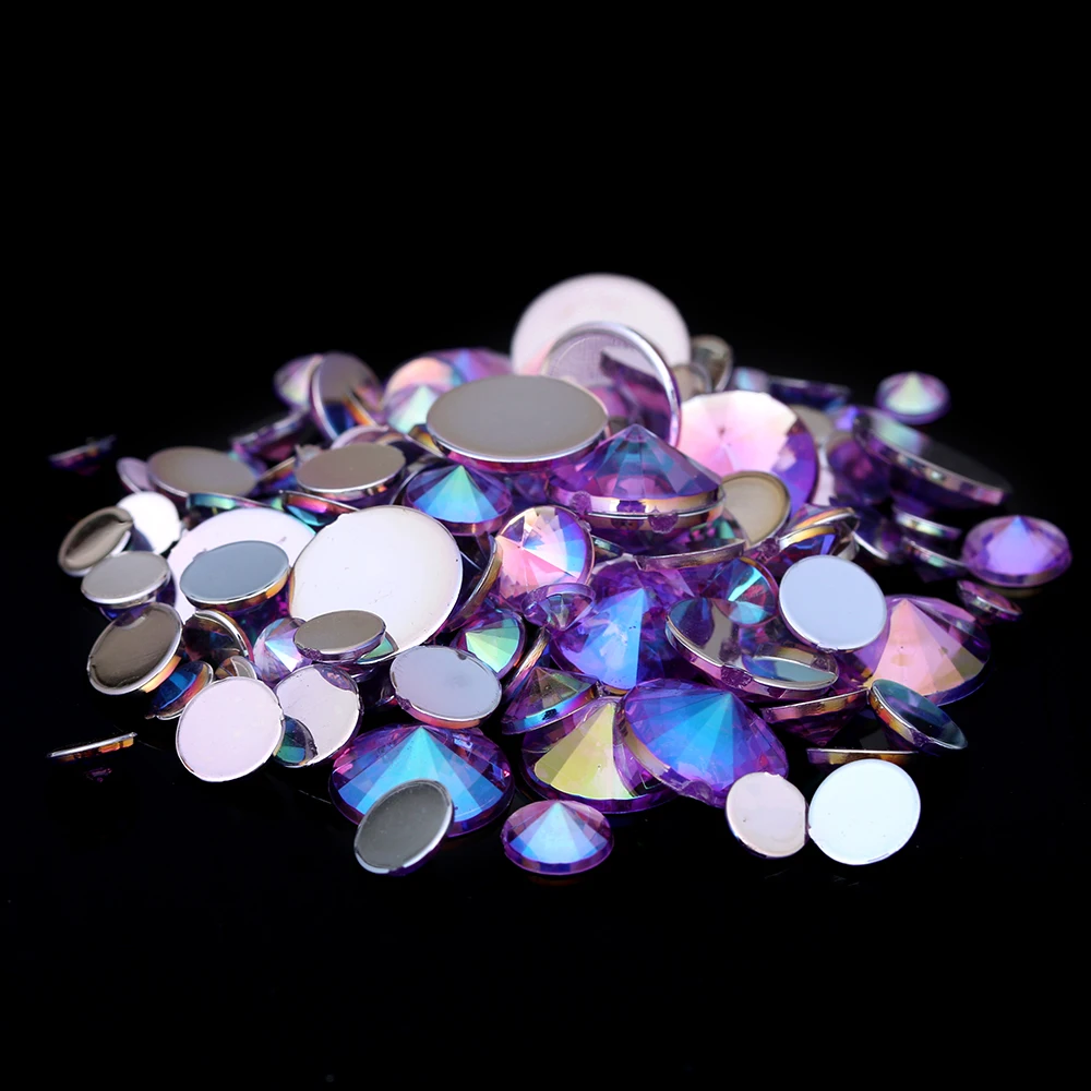 DIY Rhinestones Light Purple AB 4mm 5mm 6mm 10mm And Mixed Sizes Flatback Pointed Glue On Stones For 3D Nail Art Decorations
DIY Rhinestones Light Purple AB 4mm 5mm 6mm 10mm And Mixed Sizes Flatback Pointed Glue On Stones For 3D Nail Art Decorations