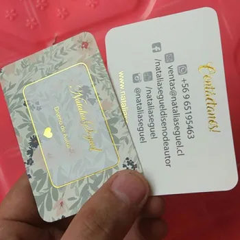 Custom 400gsm Coated paper Name card golden foil print business tag 55 mm * 85 mm
Custom 400gsm Coated paper Name card golden foil print business tag 55 mm * 85 mm