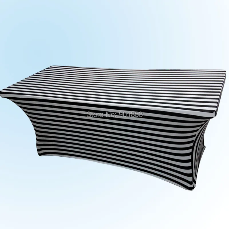 6FT Stripe Spandex Table Cloth 5 PCS Free Shipping Black and White Stripe Table Cover Lycra Table Cloth
6FT Stripe Spandex Table Cloth 5 PCS Free Shipping Black and White Stripe Table Cover Lycra Table Cloth