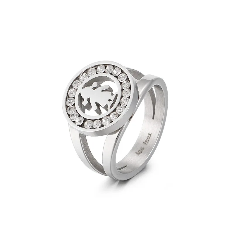 Fashion Women Silver Gold Stainless Steel Round Hollow Girls Stone Animal Bear Finger Crystal Rings Pulseras Jewelry
Fashion Women Silver Gold Stainless Steel Round Hollow Girls Stone Animal Bear Finger Crystal Rings Pulseras Jewelry