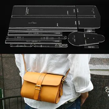 Acrylic Stencil Template Pattern for Lovely Shoulder Bag Soft Leather Craft Pattern DIY Simple Style Bag Stencil Sewing Pattern
Acrylic Stencil Template Pattern for Lovely Shoulder Bag Soft Leather Craft Pattern DIY Simple Style Bag Stencil Sewing Pattern