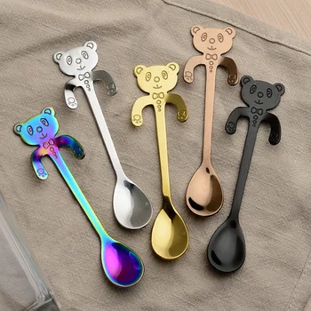 100PCS Cartoon Bear Tea Spoon Coffee Spoon 304 Stainless Steel Ice cream Candy Milk Cafe Teaspoon Spoons Party Bar Kitchen Scoop
100PCS Cartoon Bear Tea Spoon Coffee Spoon 304 Stainless Steel Ice cream Candy Milk Cafe Teaspoon Spoons Party Bar Kitchen Scoop
