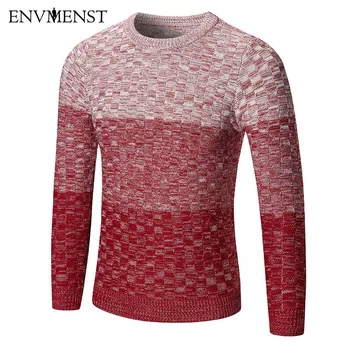 Envmenst New Style O-Neck Sweater Men Slim Fit Sweaters Pullover Men Homme Leisure Dress Gradient Color Sweaters
Envmenst New Style O-Neck Sweater Men Slim Fit Sweaters Pullover Men Homme Leisure Dress Gradient Color Sweaters