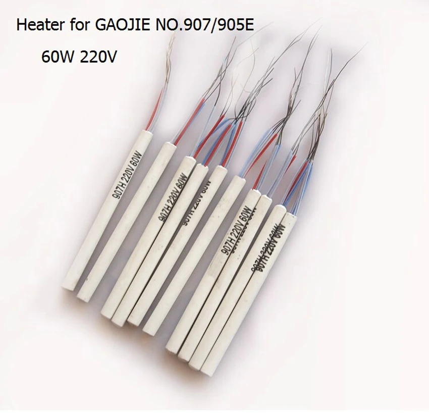 10pcs 907H 220v 60w Adjustable Constant Temperature Ceramic Heating Element Heat Core Part for 907 905E Electric soldering iron
10pcs 907H 220v 60w Adjustable Constant Temperature Ceramic Heating Element Heat Core Part for 907 905E Electric soldering iron