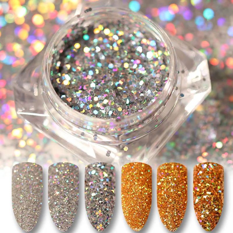 3 Boxes 1.8g Gold Silver Laser Nail Glitter Paillette Holo Gold Silver Nail Dust Powder Manicure Nail Art Sequins Powder Set
3 Boxes 1.8g Gold Silver Laser Nail Glitter Paillette Holo Gold Silver Nail Dust Powder Manicure Nail Art Sequins Powder Set