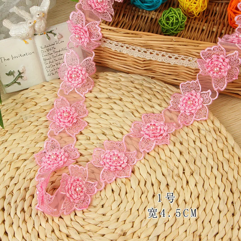 NLI LY new brand 2 yards beaded lace trim 3D lace flower fabric motif trim and dress border 7 colors available 4.5cm FSCH0039
NLI LY new brand 2 yards beaded lace trim 3D lace flower fabric motif trim and dress border 7 colors available 4.5cm FSCH0039