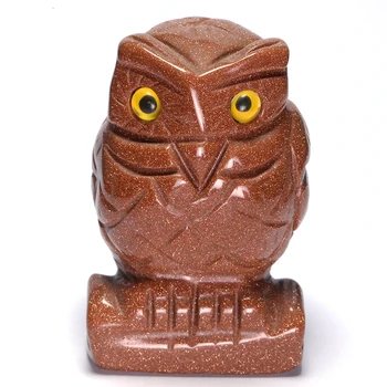 Jinsha Stone Owl Statue Handmade Powder Crystal Stone Animal Carved Eagle Crafts Realistic Healing Decor Home Ornament Art
Jinsha Stone Owl Statue Handmade Powder Crystal Stone Animal Carved Eagle Crafts Realistic Healing Decor Home Ornament Art