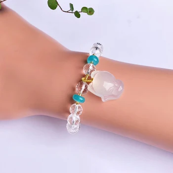 Wholesale Open light White Crystal Bracelets Faceted Bead With Fox Bracelets Lucky for Women Gift Help Marriage Fashion Jewelry
Wholesale Open light White Crystal Bracelets Faceted Bead With Fox Bracelets Lucky for Women Gift Help Marriage Fashion Jewelry