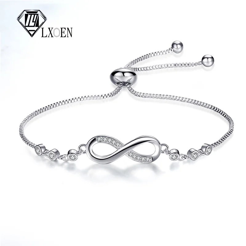 LXOEN Initial Letter Infinity Woman Charm Bracelet Enfant Fille Lace Up Cubic Zirconia Adjustable Bracelet Copper Cute Femme
LXOEN Initial Letter Infinity Woman Charm Bracelet Enfant Fille Lace Up Cubic Zirconia Adjustable Bracelet Copper Cute Femme