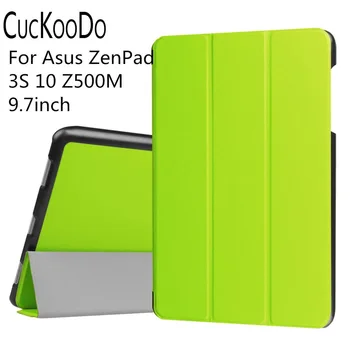 

CucKooDo 50Pcs/lot Flip Cover for Zenpad 3S 10 ,PU Leather Stand Smart Case for Asus ZenPad 3S 10 9.7-inch Z500M Android Tablet