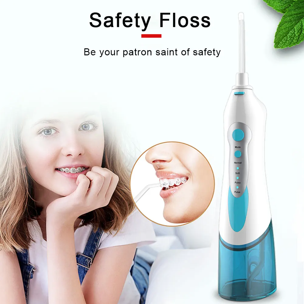 Oral Irrigator USB Rechargeable Portable With Travel Case Water Dental Water Jet 300ML Water Tank Waterproof Teeth Cleaner
Oral Irrigator USB Rechargeable Portable With Travel Case Water Dental Water Jet 300ML Water Tank Waterproof Teeth Cleaner