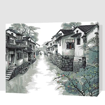 MaHuaf-X102 Framed Vintage wall painting by numbers paint canvas DIY oil 40x50cm hand painted wall art picture Ink China town
MaHuaf-X102 Framed Vintage wall painting by numbers paint canvas DIY oil 40x50cm hand painted wall art picture Ink China town