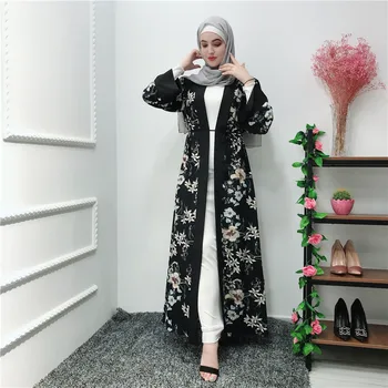 2019 Women Summer Fashion Muslim Abaya Dress Cardigan Printed Flower Islamic Dress Elegant Club Party Ramadan Caftan Marocain
2019 Women Summer Fashion Muslim Abaya Dress Cardigan Printed Flower Islamic Dress Elegant Club Party Ramadan Caftan Marocain