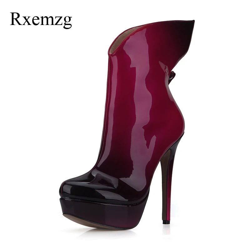 Rxemzg 2018 autumn winter woman pumps mixed color ladies boots winter boots sexy high heels patent leather ankle boots for women
Rxemzg 2018 autumn winter woman pumps mixed color ladies boots winter boots sexy high heels patent leather ankle boots for women