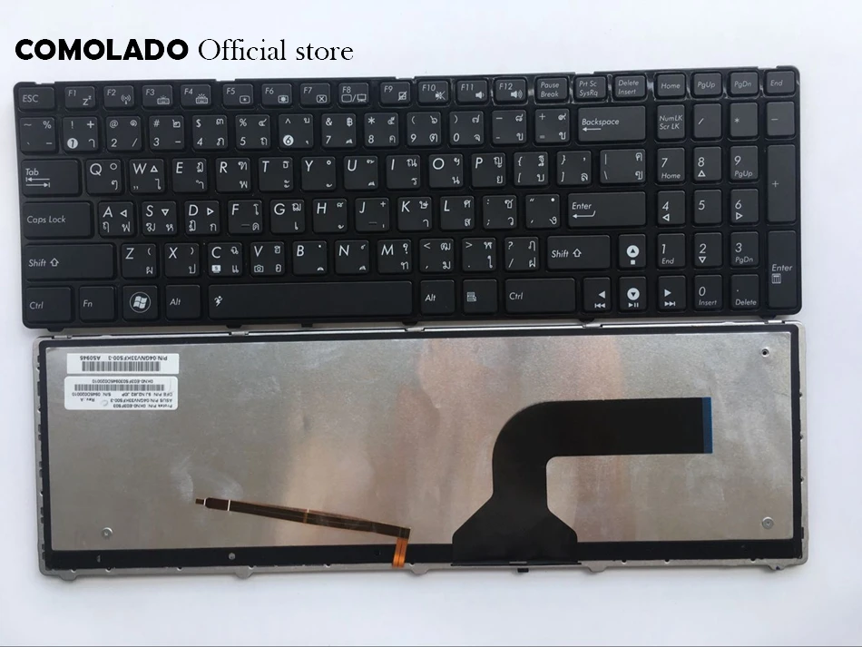 TI Thailand Laptop Keyboard For ASUS G53 G60 G73 G51 G72 K52 K53 X73 Backlight keyboard TI Layout