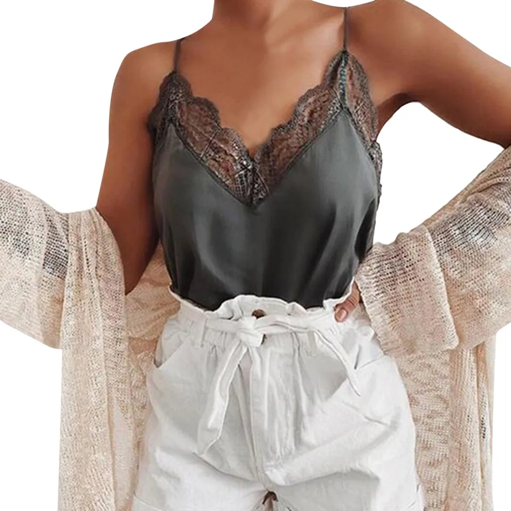 Tank Top Women Chiffon Blouses 2019 New Summer Sexy Sleeveless Faux Silk Shirt Cami Loose Female Crop Tops Vest Ladies Black
Tank Top Women Chiffon Blouses 2019 New Summer Sexy Sleeveless Faux Silk Shirt Cami Loose Female Crop Tops Vest Ladies Black