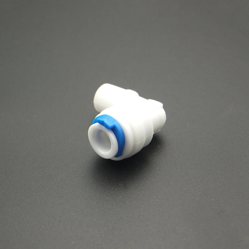 Колено 1/4 "OD трубка быстрая Pushfit 1/8" BSP Мужской фитинг соединение RO воды разъем
