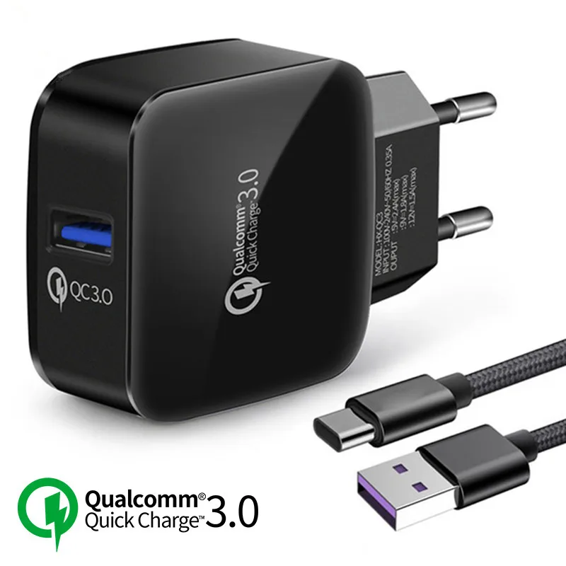 18W Phone USB Charger Quick Charge 3.0 Fast Mobile Phone Charger USB Adapter for HTC M8 M8 SONY XZ/ XZ Premium LG G5 G6 V20 V30
18W Phone USB Charger Quick Charge 3.0 Fast Mobile Phone Charger USB Adapter for HTC M8 M8 SONY XZ/ XZ Premium LG G5 G6 V20 V30