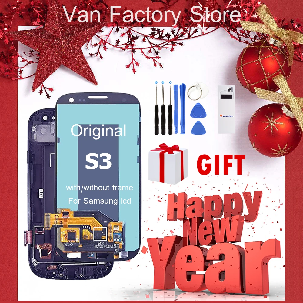 Original Super Amoled Lcd Screen for Samsung Galaxy S3 III i9300 i9305 i747 i535 Display Assembly Replacement with&without frame
Original Super Amoled Lcd Screen for Samsung Galaxy S3 III i9300 i9305 i747 i535 Display Assembly Replacement with&without frame