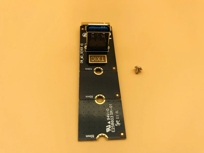 Адаптер-удлинитель NGFF USB 3,0 для PCI-E, переходник с M2 слота на PCIe, для графических карт для майнинга BTC
Адаптер-удлинитель NGFF USB 3,0 для PCI-E, переходник с M2 слота на PCIe, для графических карт для майнинга BTC