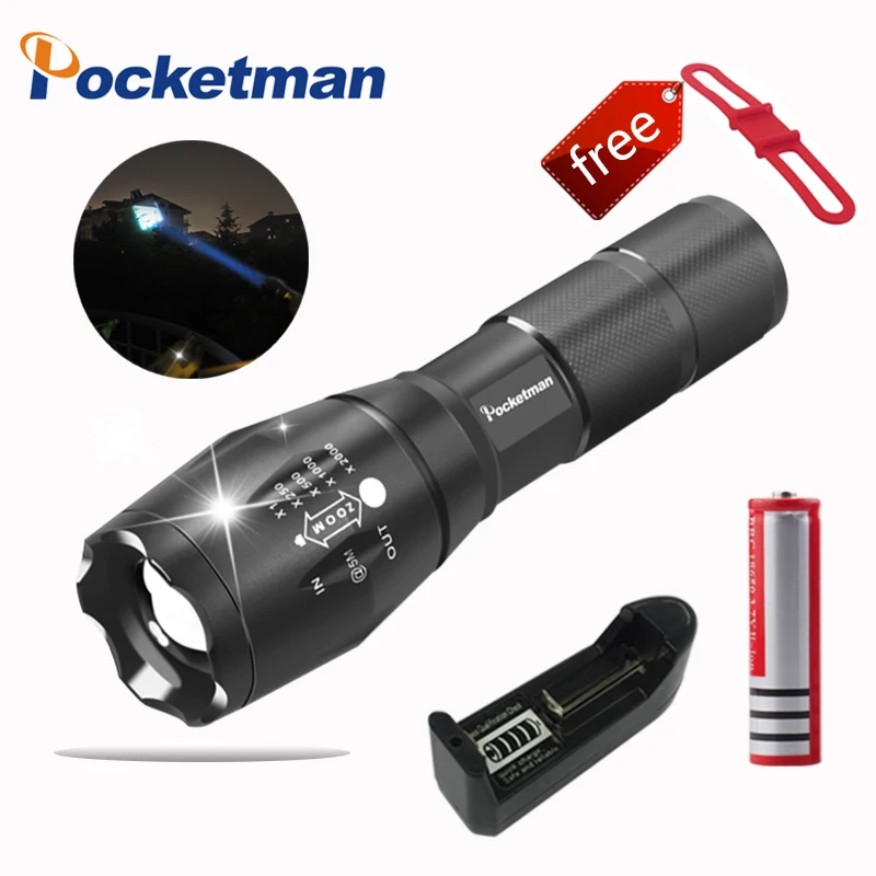12000 LM Flashlight XP-L-V6 LED Flashlight Torch Zoomable linterna LED Flashlight Waterproof Torch For AAA 18650 Rechargeable
12000 LM Flashlight XP-L-V6 LED Flashlight Torch Zoomable linterna LED Flashlight Waterproof Torch For AAA 18650 Rechargeable