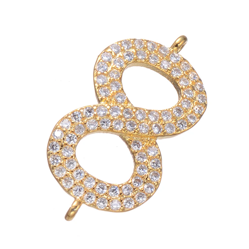 5 Pcs/Lot Connectors for Bracelets 8 Shape Cubic Zirconia Copper Accessories for Jewelry Making Diy Handmade Findings Supplies
5 Pcs/Lot Connectors for Bracelets 8 Shape Cubic Zirconia Copper Accessories for Jewelry Making Diy Handmade Findings Supplies