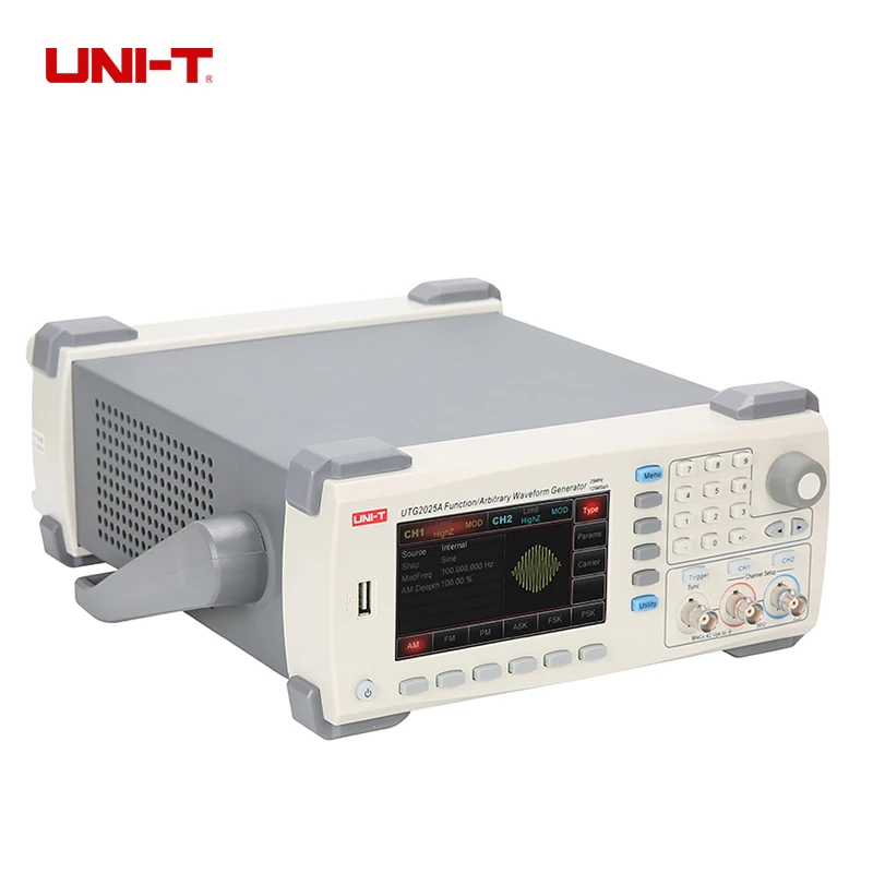UNI-T UTG2025A 25MHz USB Dual Channels Signal Function Arbitrary Waveform Generator 200MSa/s 4.3'' TFTLCD Arb. Memory Depth 1M
UNI-T UTG2025A 25MHz USB Dual Channels Signal Function Arbitrary Waveform Generator 200MSa/s 4.3'' TFTLCD Arb. Memory Depth 1M