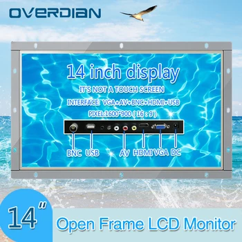 Display 14inch Industrial Lcd Non-Touch Screen Monitor VGA/HDMI/BNC/AV/USB Interface Metal Shell White Open Frame1600*900
Display 14inch Industrial Lcd Non-Touch Screen Monitor VGA/HDMI/BNC/AV/USB Interface Metal Shell White Open Frame1600*900