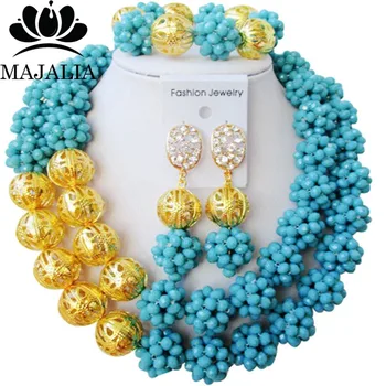 Majalia Classic Nigerian Wedding African Jewelry Set Aqua blue Crystal Bead Necklace Bride Jewelry Set Free Shipping 2JS013
Majalia Classic Nigerian Wedding African Jewelry Set Aqua blue Crystal Bead Necklace Bride Jewelry Set Free Shipping 2JS013