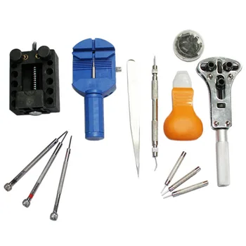 13pcs Professional Watch Repair Tool Kit Watch Case Opener Link Remover Spring Bar Screwdriver Tweezer Tool with Carrying Case
13pcs Professional Watch Repair Tool Kit Watch Case Opener Link Remover Spring Bar Screwdriver Tweezer Tool with Carrying Case