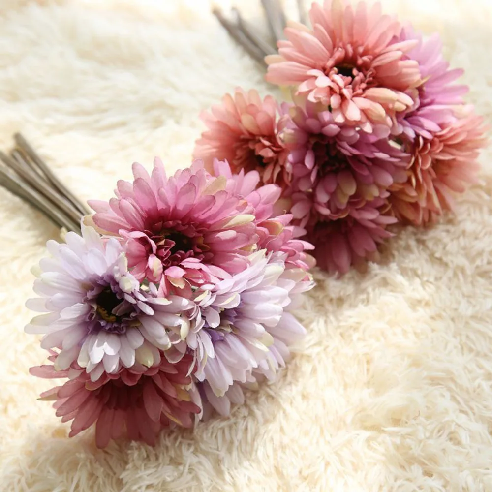 Multi Color Wedding Decorative Flowers Wreaths Bride Bouquet Gerbera Flowers For Home Decoration Silk African Daisy Fake Flowers
Multi Color Wedding Decorative Flowers Wreaths Bride Bouquet Gerbera Flowers For Home Decoration Silk African Daisy Fake Flowers