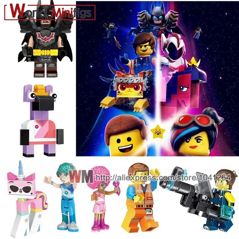 bricks Movie 2 Single Lord Bussiness Sweet Mayhe Lloyd Rex Zebe Melody Disco Kitty Emmet Building Blocks Children Toy
bricks Movie 2 Single Lord Bussiness Sweet Mayhe Lloyd Rex Zebe Melody Disco Kitty Emmet Building Blocks Children Toy