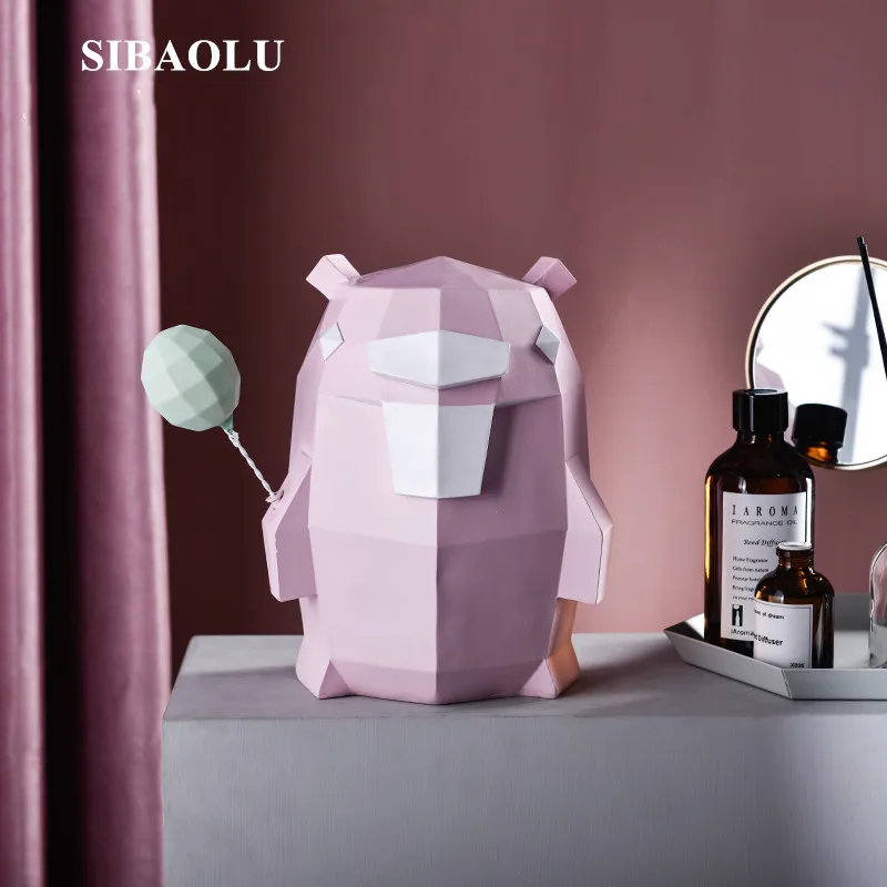 Nordic Modern Geometry Bear Savings Pot Creative Living Room Children's Bedroom Desktop Display Resinas Planas De Personajes
Nordic Modern Geometry Bear Savings Pot Creative Living Room Children's Bedroom Desktop Display Resinas Planas De Personajes
