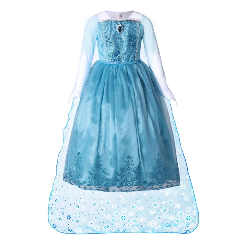 Kid Novelty Carnival Costume Girl Princess Elsa Dress with Cape Long Sleeve Halloween Fancy Elsa Cosplay Child Party Gown
Kid Novelty Carnival Costume Girl Princess Elsa Dress with Cape Long Sleeve Halloween Fancy Elsa Cosplay Child Party Gown
