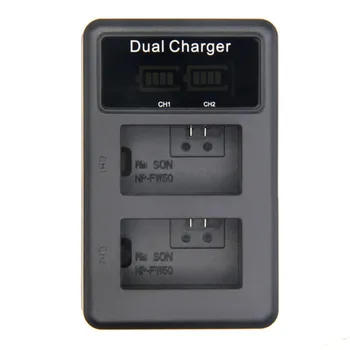 LCD USB Dual Charger Camera Battery Charger for NP-FW50 Sony A6000 5100 a3000 a35 A55 a7s II alpha 55 alpha 7 A
LCD USB Dual Charger Camera Battery Charger for NP-FW50 Sony A6000 5100 a3000 a35 A55 a7s II alpha 55 alpha 7 A