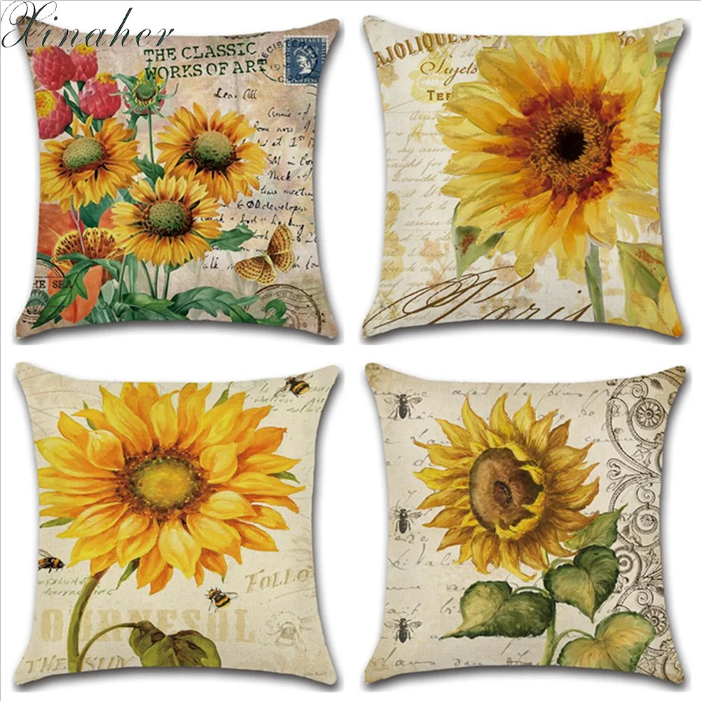 Sunflower Pillow Case Home Car Bed Sofa Printed Pillow Case Cushion Cover Throw Pillows Decorative Pillows Cover
Sunflower Pillow Case Home Car Bed Sofa Printed Pillow Case Cushion Cover Throw Pillows Decorative Pillows Cover